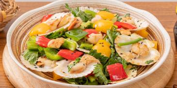 Cồi Sò Điệp Xào Ngũ Sắc