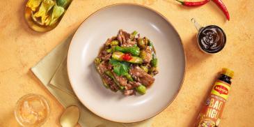 Bò xào bí nụ
