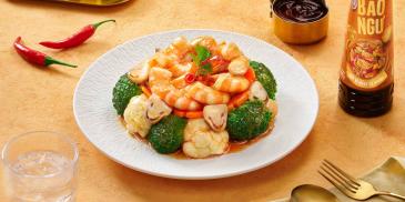 Tôm xào bông cải