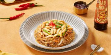 Miến xào cua bể