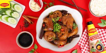 Chân giò hầm nước tương