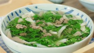 Canh Cải Xoong Bò Nấm