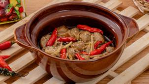 Nấm Rơm Kho Nồi Đất
