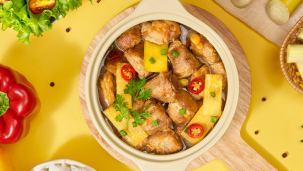 Sườn heo kho mía